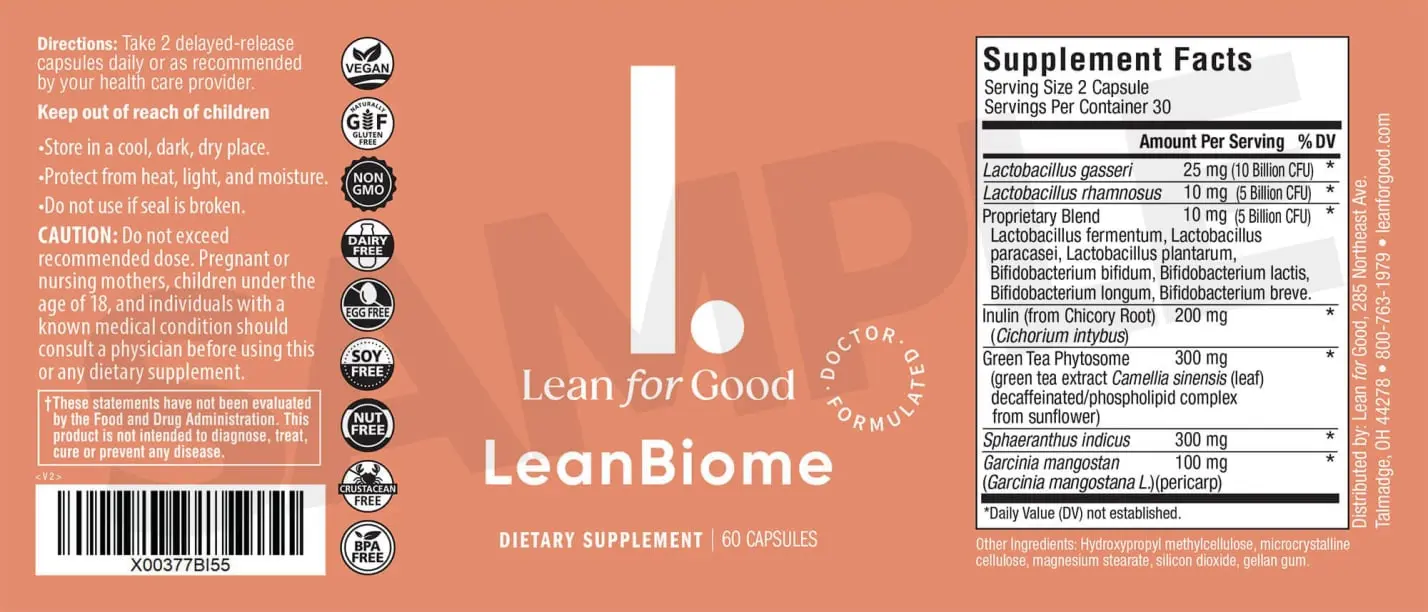 leanbiome ingredients